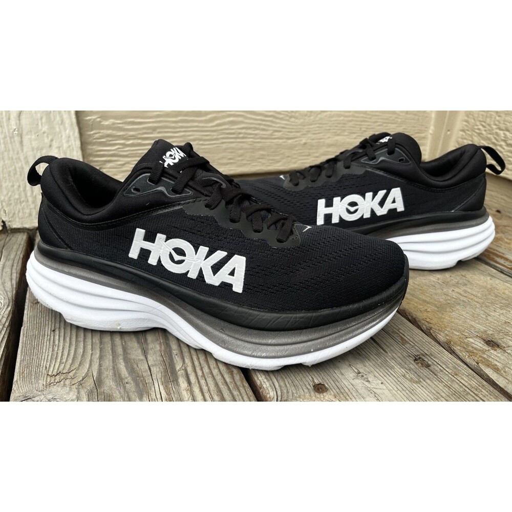 Hoka One One Bondi 8 Women’s 8B Running Shoes 1127952 BWHT